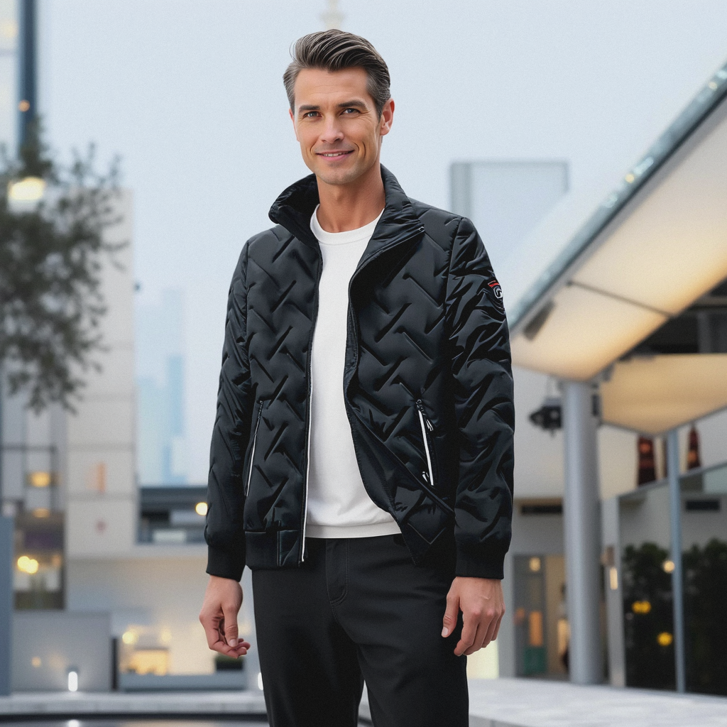 Veste matelassée homme style urbain élégante hiver – idéale pour sorties et travail