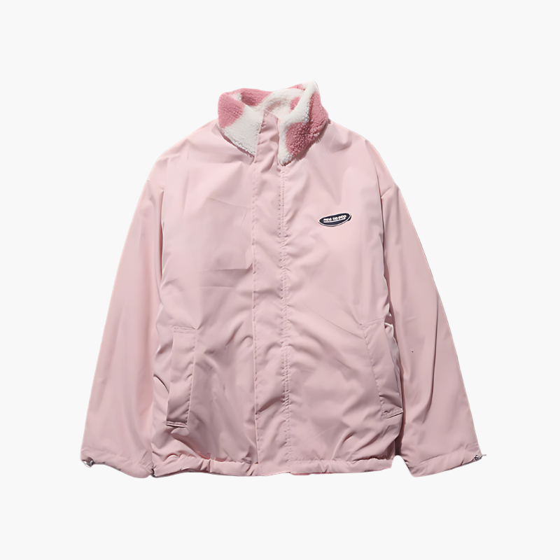 Veste Réversible Polaire Cœur à Capuche pour Femme - Style Décontracté Polyvalent