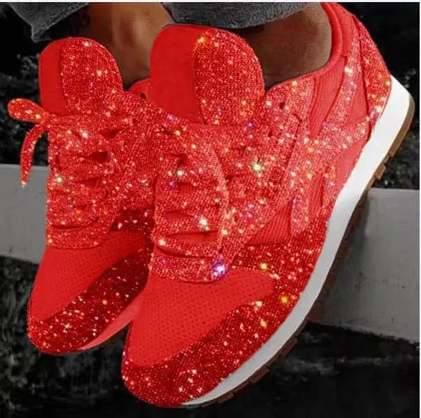 Alison – Chaussures Casuales Étincelantes avec Paillettes