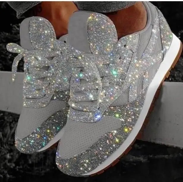 Alison – Chaussures Casuales Étincelantes avec Paillettes