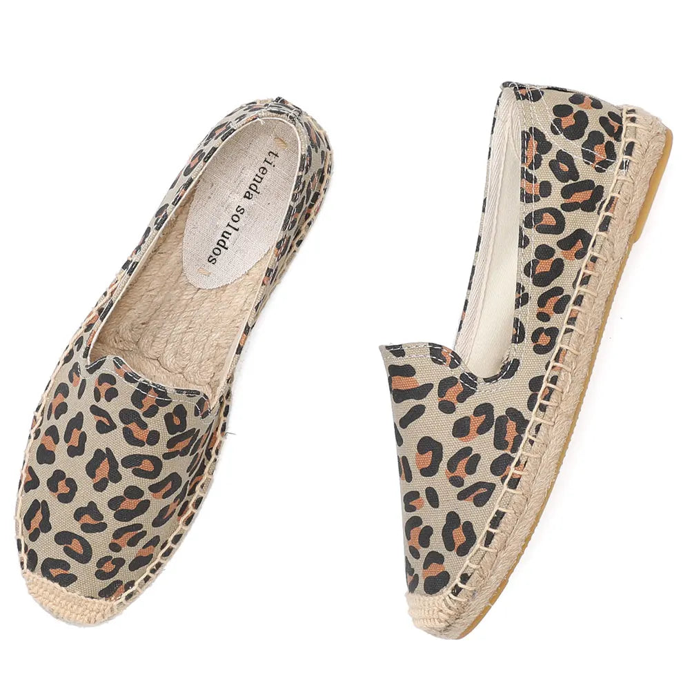 Espadrilles Femmes Loafers Léopard