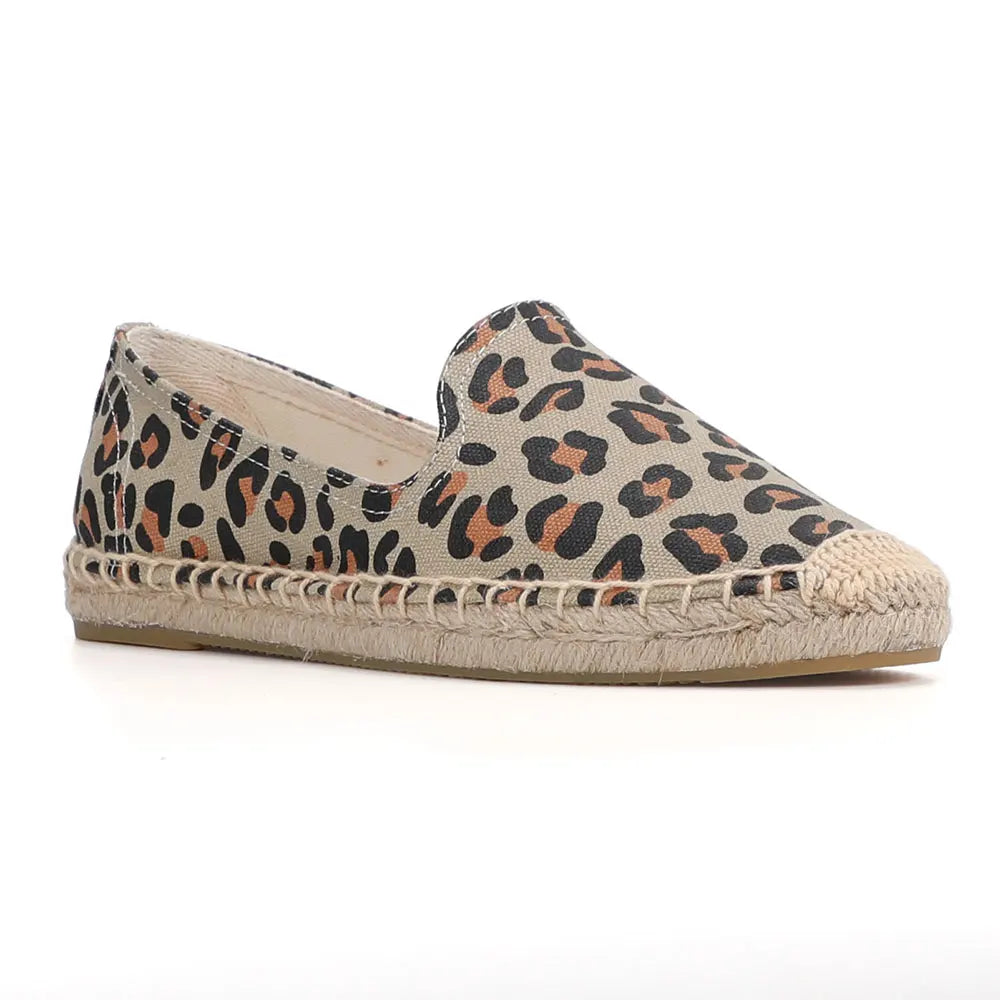Espadrilles Femmes Loafers Léopard