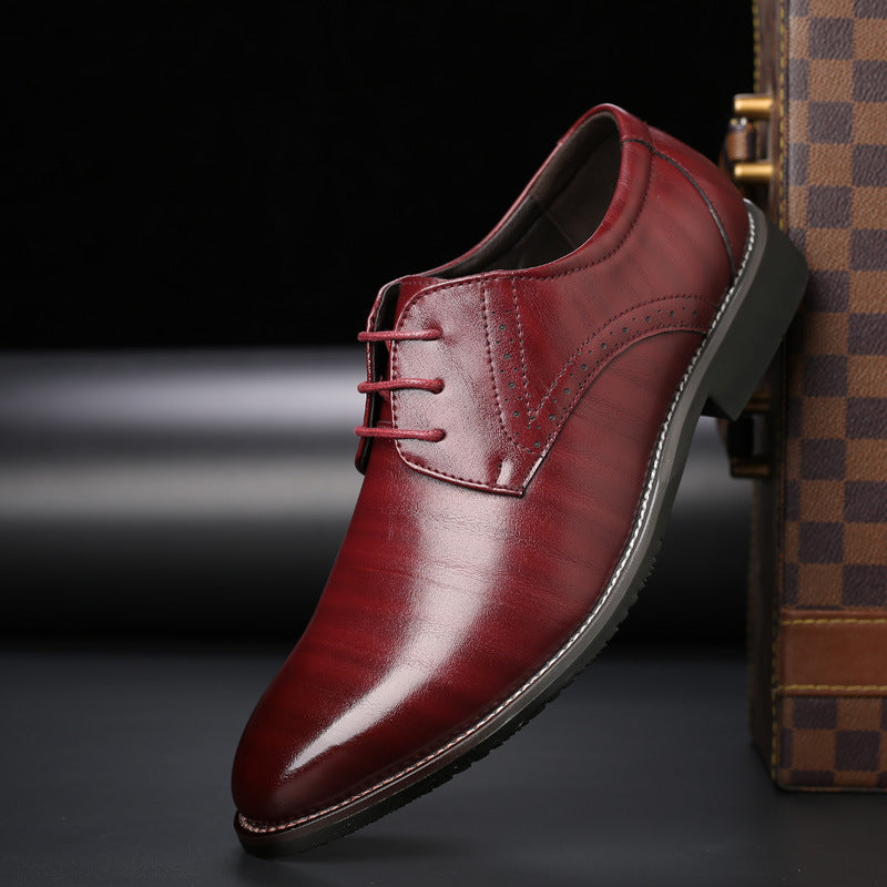 Chaussures habillées homme à lacets style brogue pour occasions formelles et affaires