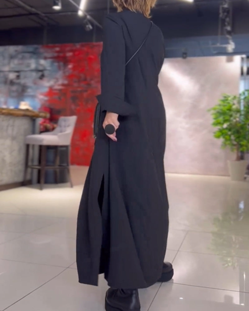 Kathryn – Robe Maxi Femme à Encolure Diagonale