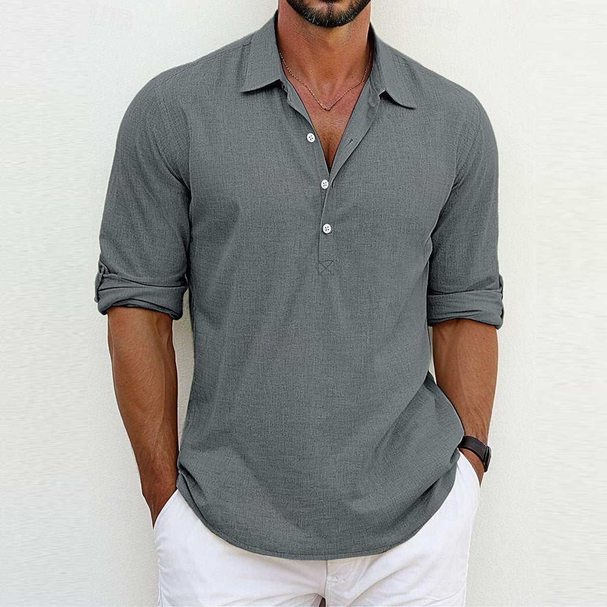 Robbie – Pull à Col Polo Coloré pour Hommes