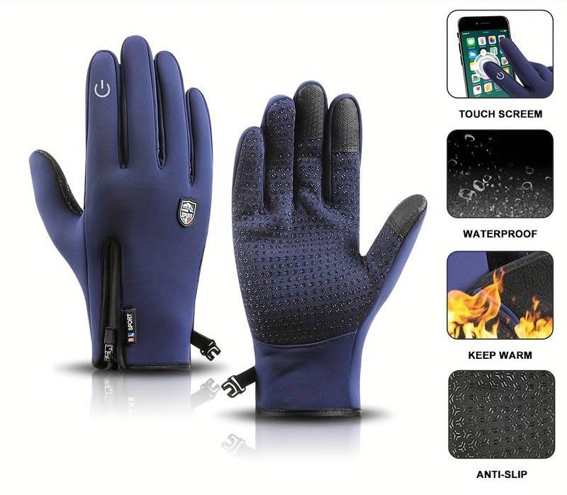 Gants d'hiver premium unisexes pour activités extérieures, sports et usage quotidien
