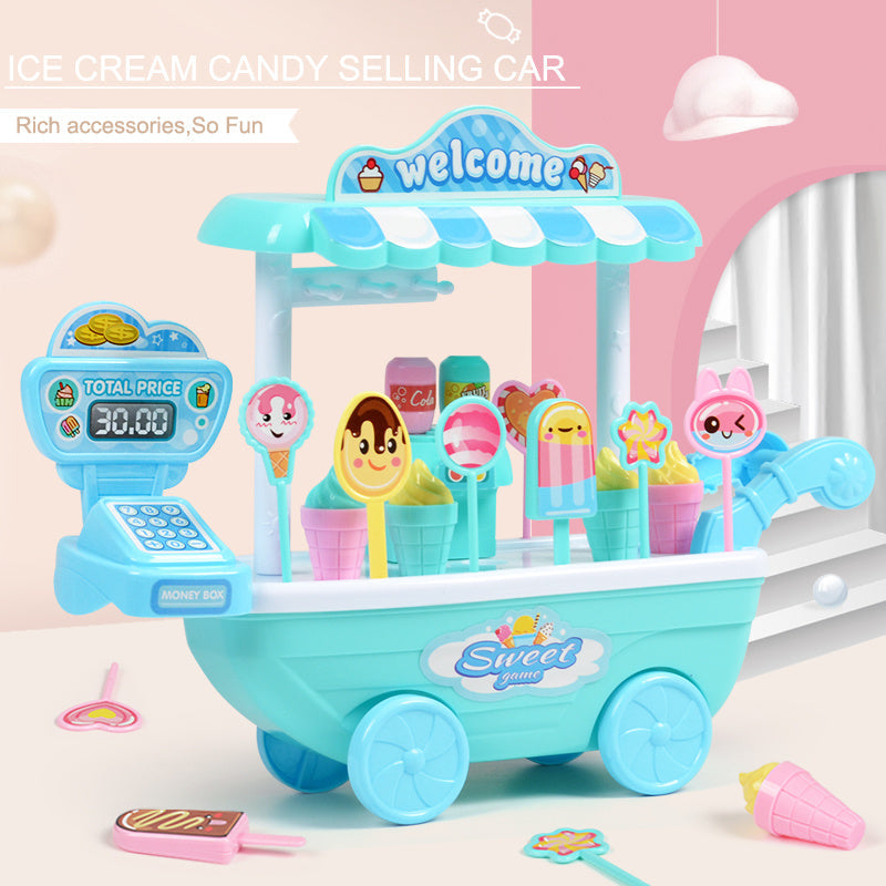 Chariot de glaces et friandises pour enfants – Jeu éducatif et créatif