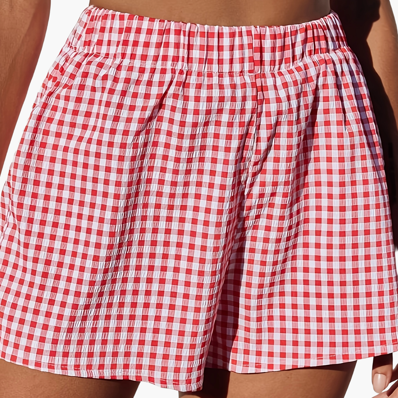 Short élégant à rayures pour femme, style décontracté idéal pour l'été