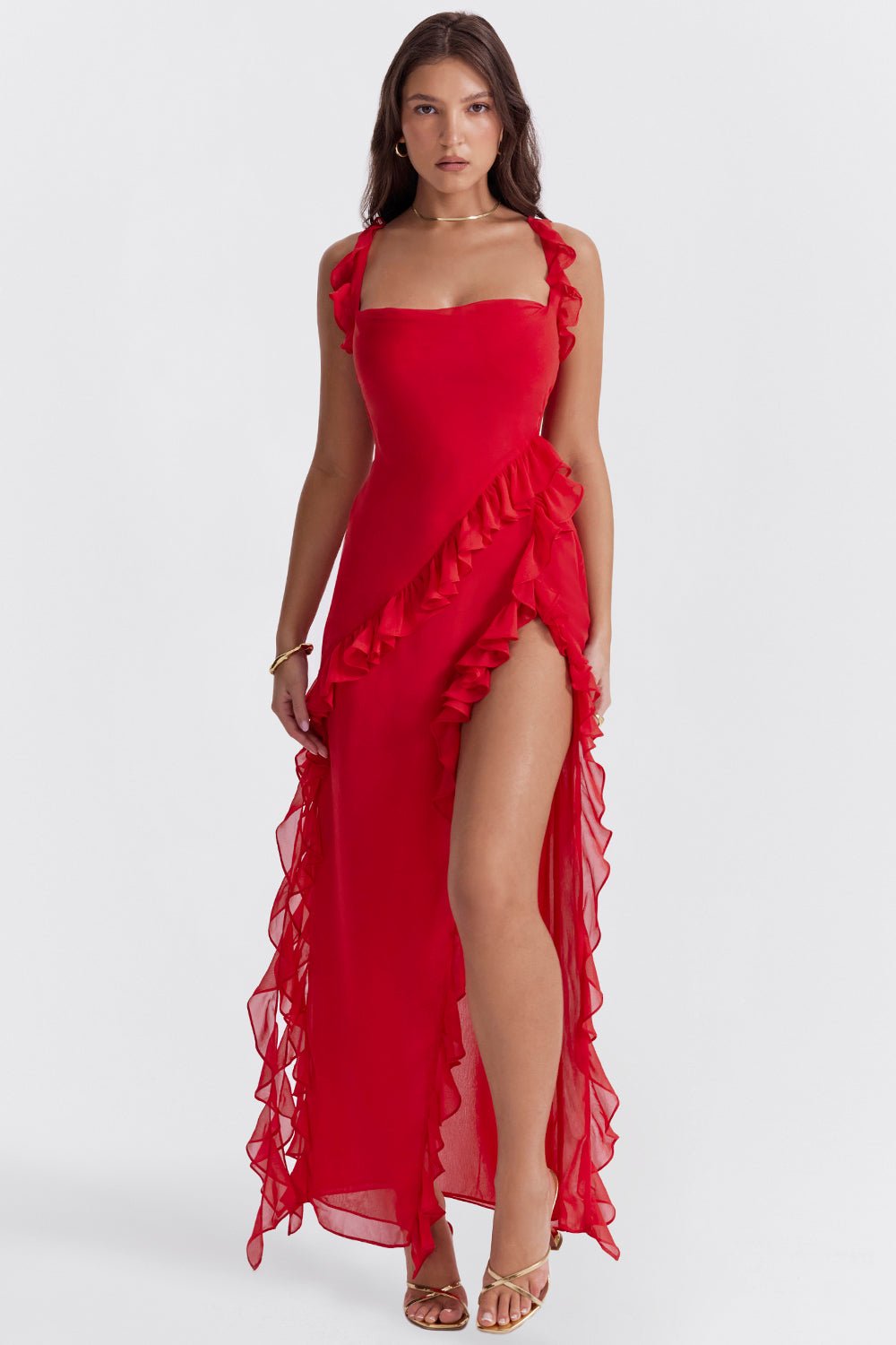 Andrea™ - Robe Longue à Volants