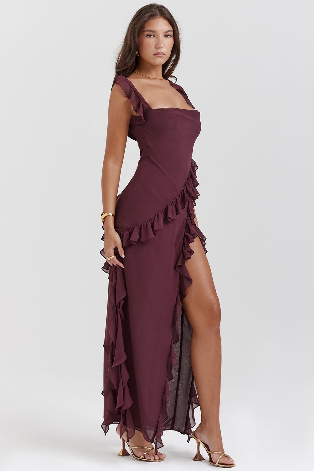 Andrea™ - Robe Longue à Volants