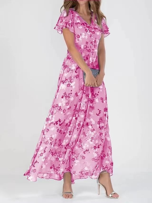 Esme – Robe Imprimée avec Taille Cintrée