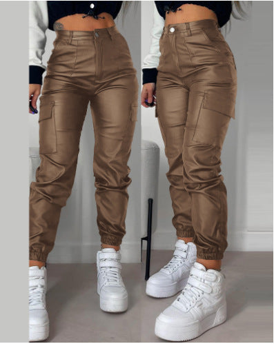 Karen – Pantalon Skinny avec Poches et Plis Zippés