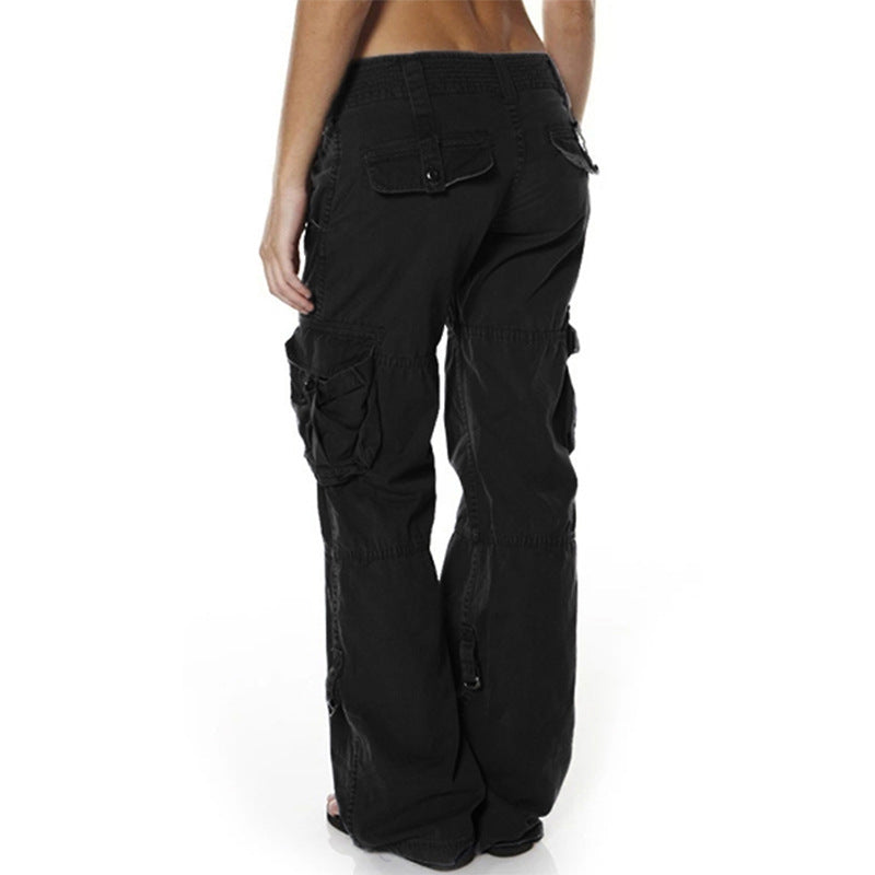 Tara – Pantalon cargo décontracté à poches multiples