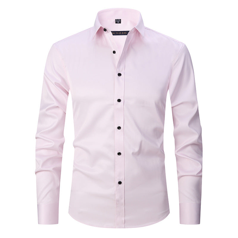 Kirk – Chemise Slim Fit à Manches Longues et Couleur Unie