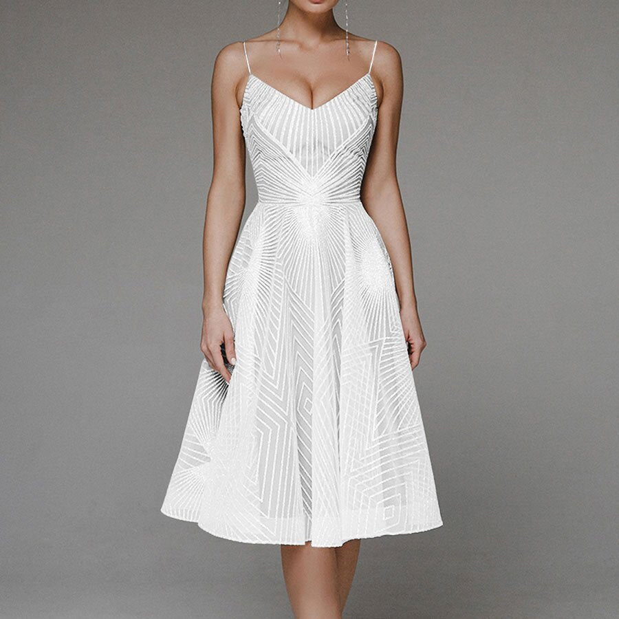 Laura – Robe D'été Sans Manches Brodée