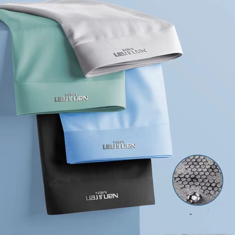 Ian – Sous-vêtements en soie glacée d'été pour hommes en graphène respirant