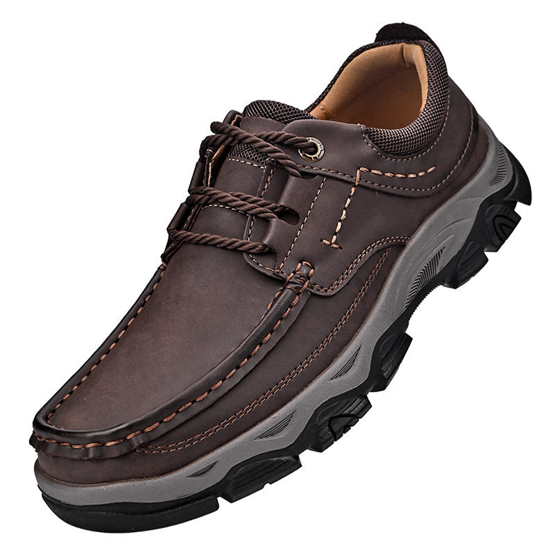 Mathew – Chaussures de randonnée en cuir vegan pour hommes grandes tailles