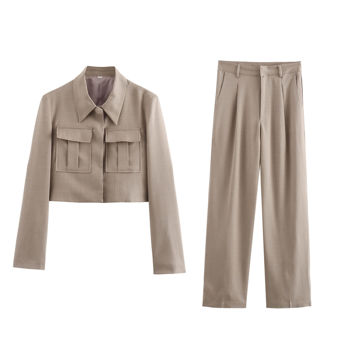 Jane – Costume Élégant avec Pantalon Droit