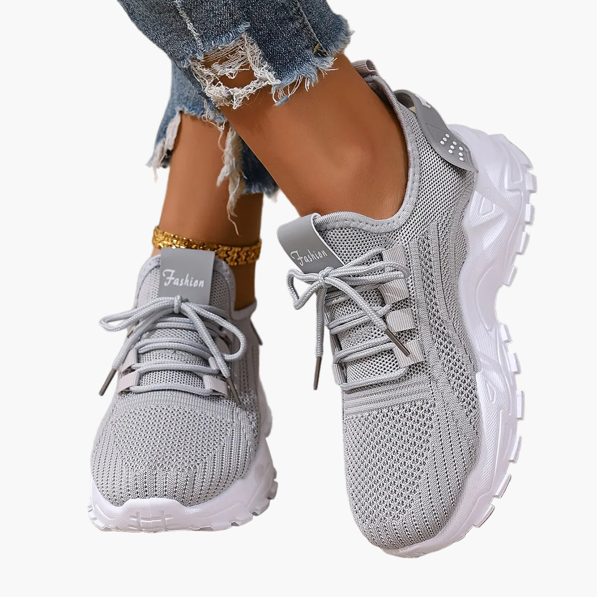 Baskets de sport femme ultra-légères style running pour loisirs et marche