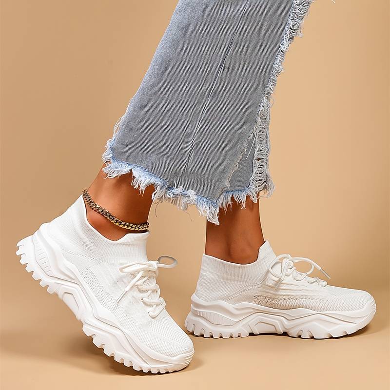 Baskets orthopédiques femme semelle chunky confort quotidien style moderne