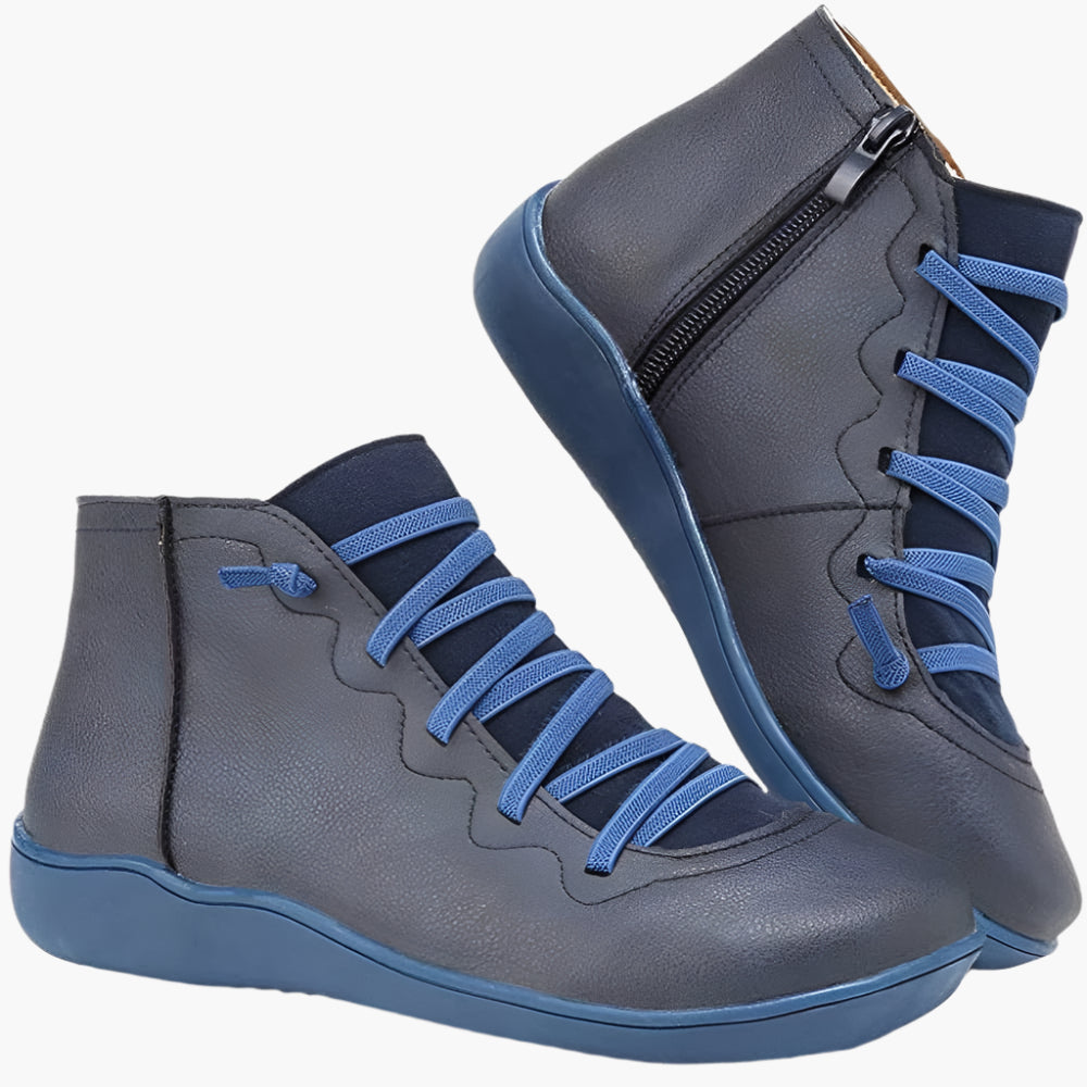 Bottines femme confort style décontracté – Chaussures montantes idéales pour la marche et la saison automne-hiver