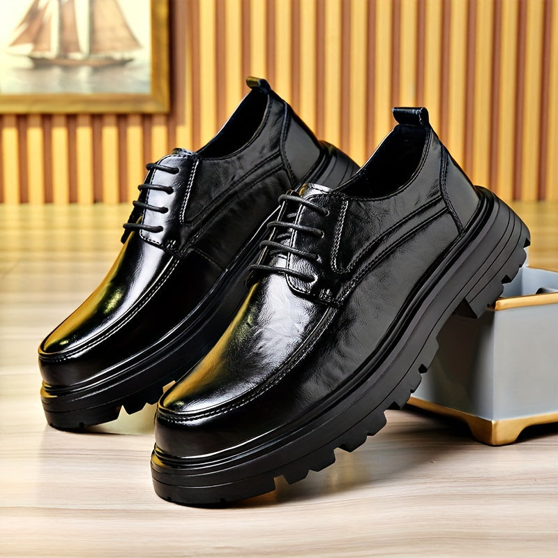 Chaussures habillées vintage pour homme à lacets style urbain - usage quotidien et casual