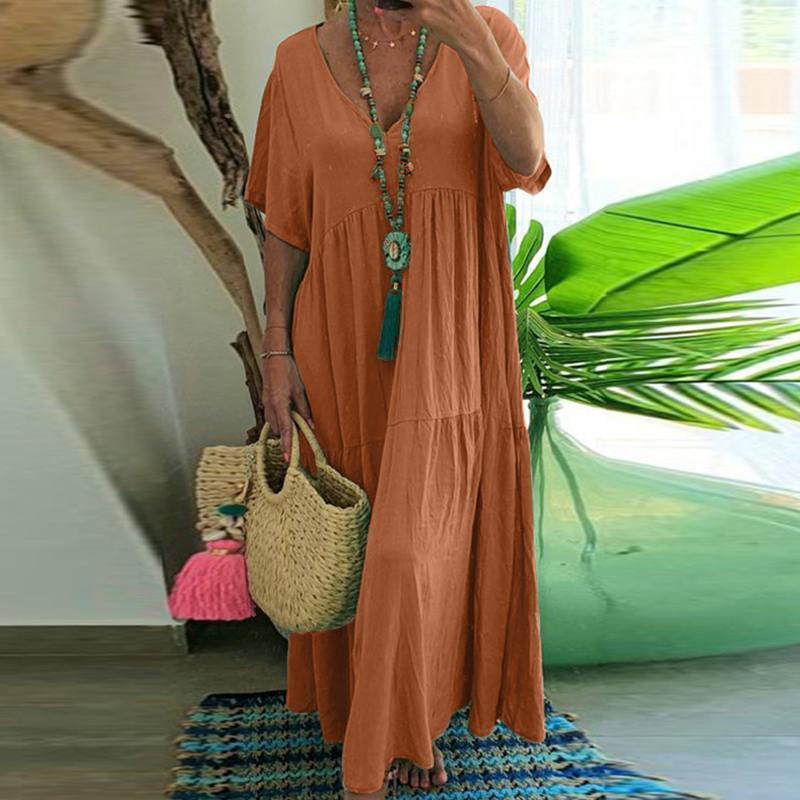 Julie – Robe Ample Multi-Couleurs Grande Taille