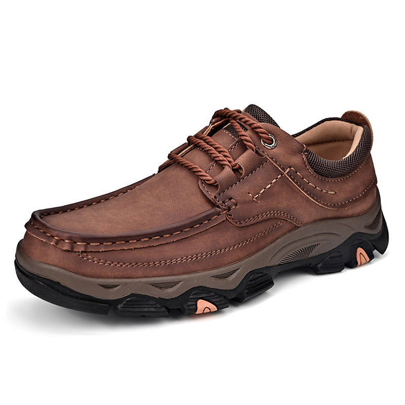 Mathew – Chaussures de randonnée en cuir vegan pour hommes grandes tailles