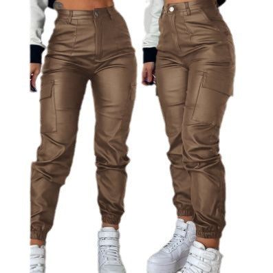Karen – Pantalon Skinny avec Poches et Plis Zippés