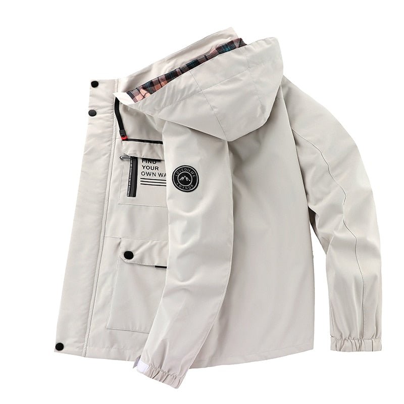 Veste d’Hiver Homme Style Urbain et Fonctionnel – Coupe-Vent et Imperméable, Idéale pour la Ville et l’Extérieur
