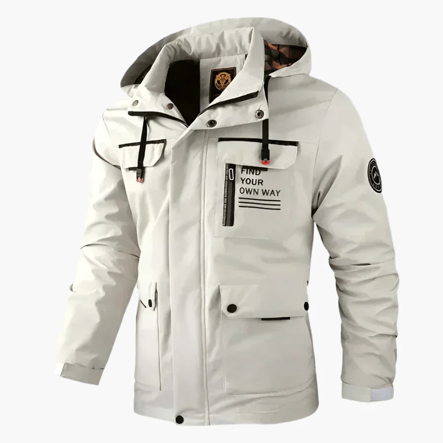 Veste d’Hiver Homme Style Urbain et Fonctionnel – Coupe-Vent et Imperméable, Idéale pour la Ville et l’Extérieur