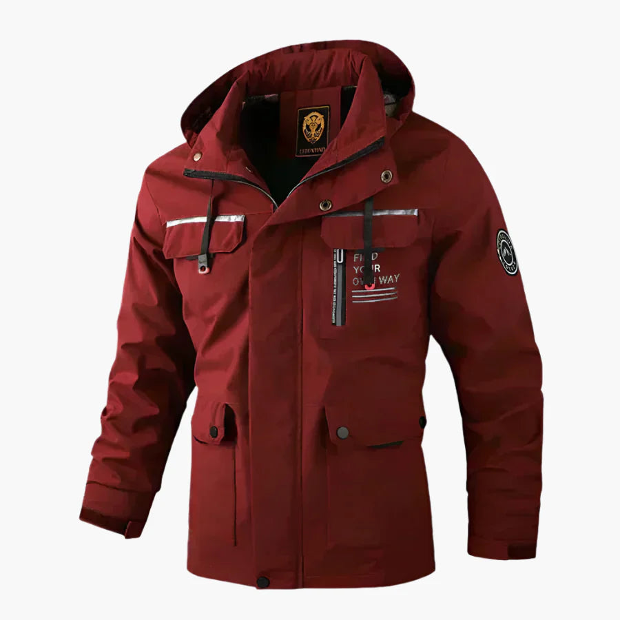 Veste d’Hiver Homme Style Urbain et Fonctionnel – Coupe-Vent et Imperméable, Idéale pour la Ville et l’Extérieur
