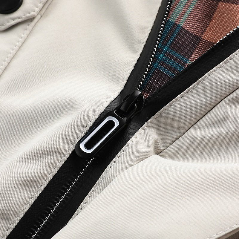 Veste d’Hiver Homme Style Urbain et Fonctionnel – Coupe-Vent et Imperméable, Idéale pour la Ville et l’Extérieur