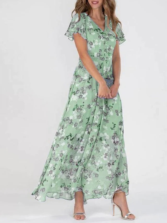 Esme – Robe Imprimée avec Taille Cintrée
