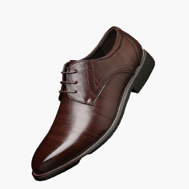 Chaussures habillées homme à lacets style brogue pour occasions formelles et affaires