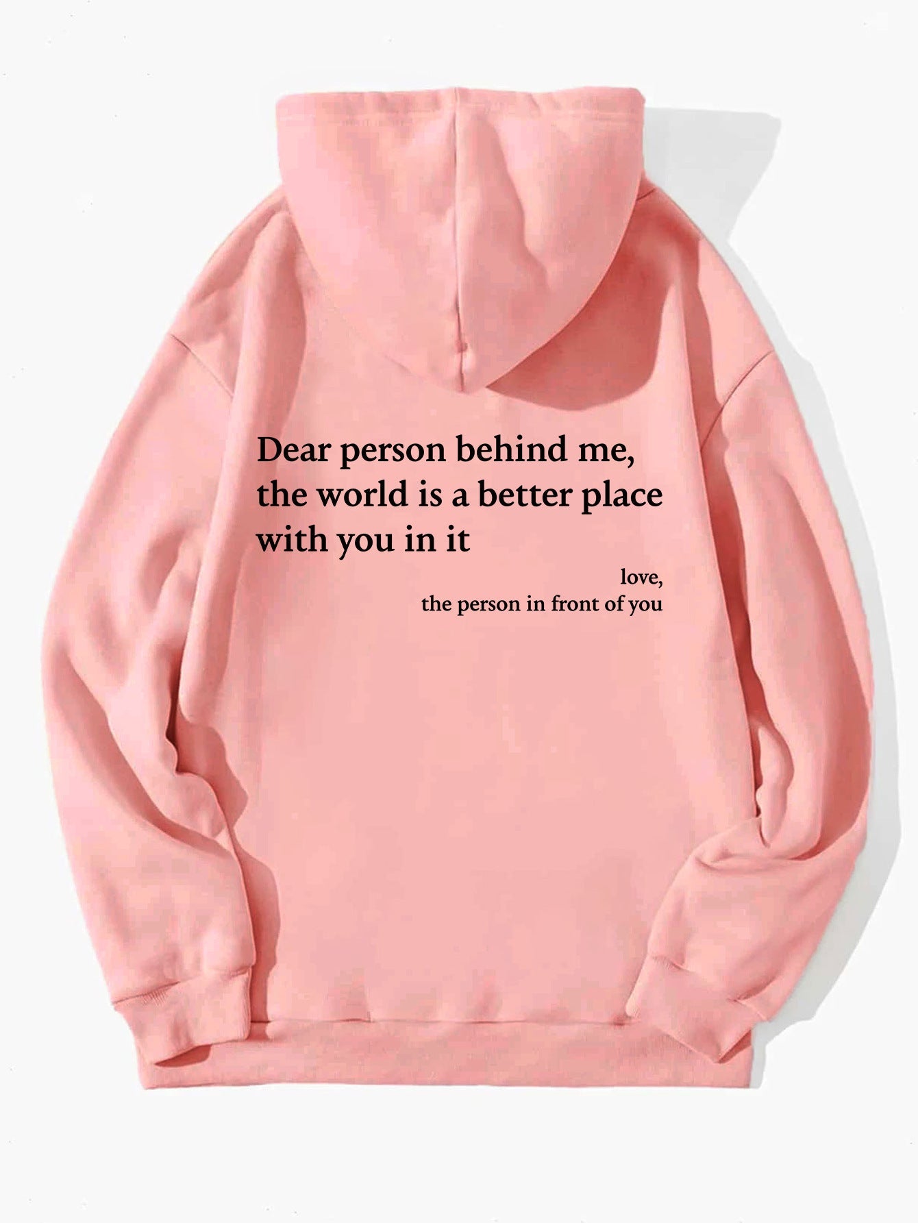 Sue – Sweat à Capuche Imprimé Lettre avec Poche Kangourou
