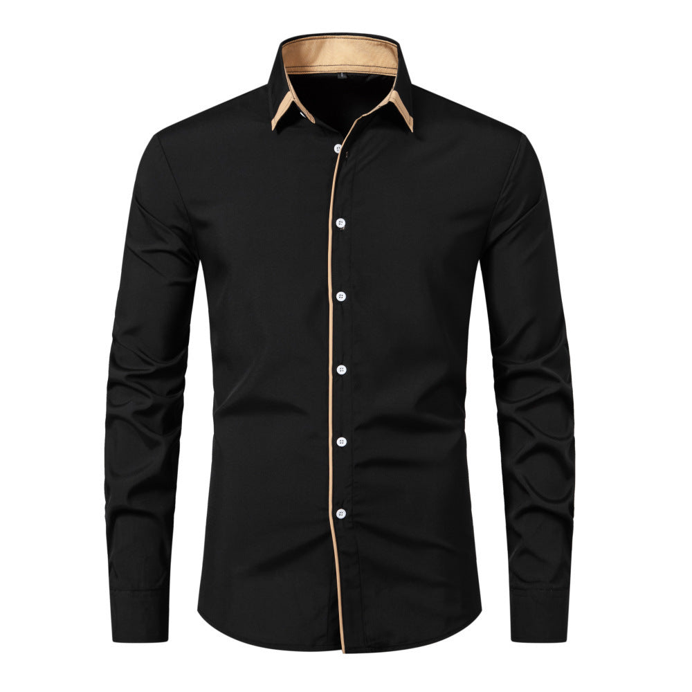 Shannon – Chemise décontractée à manches longues avec contraste de couleur
