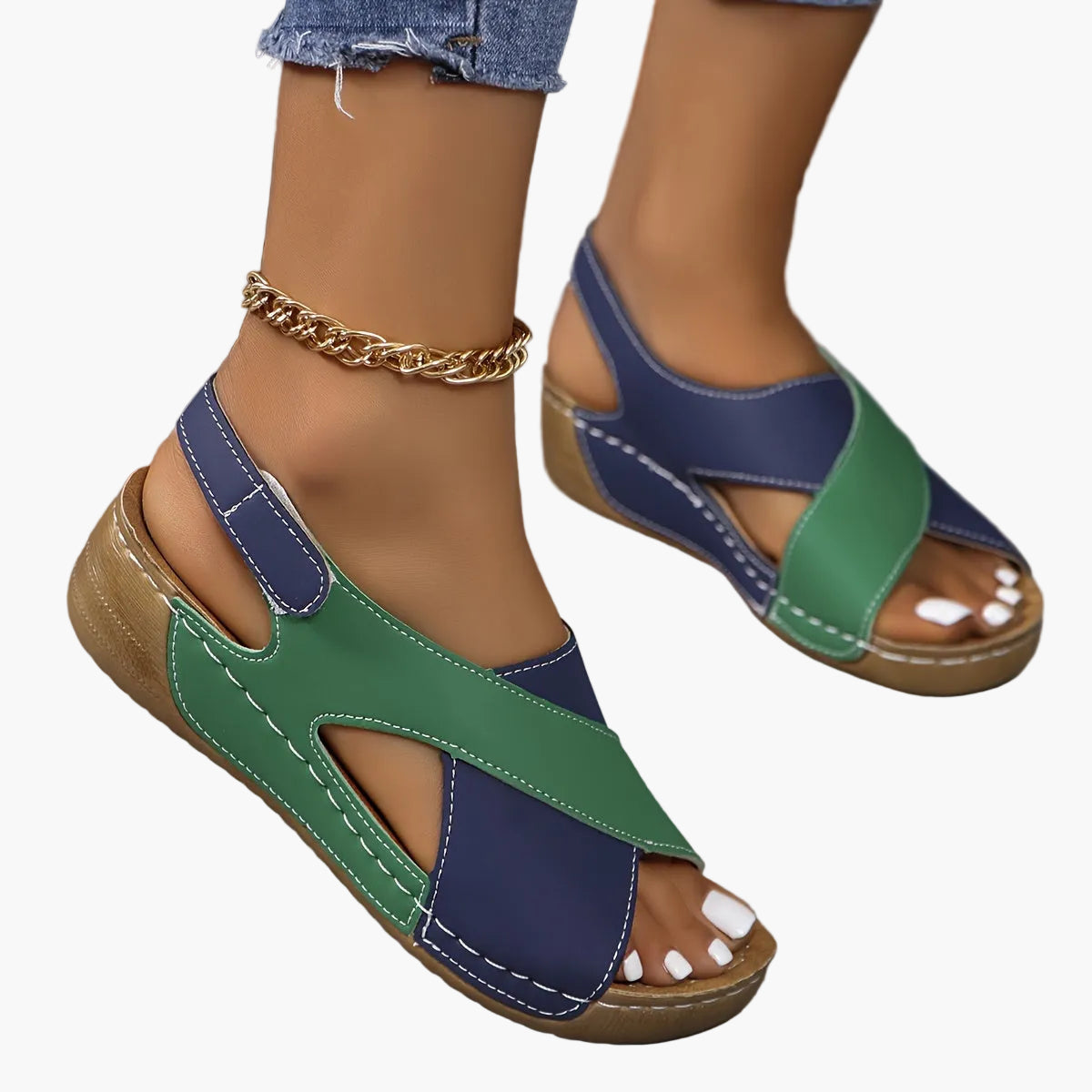 Sandalias Ortopédicas Mujer Comodidad Caminata Diaria Estilo Informal