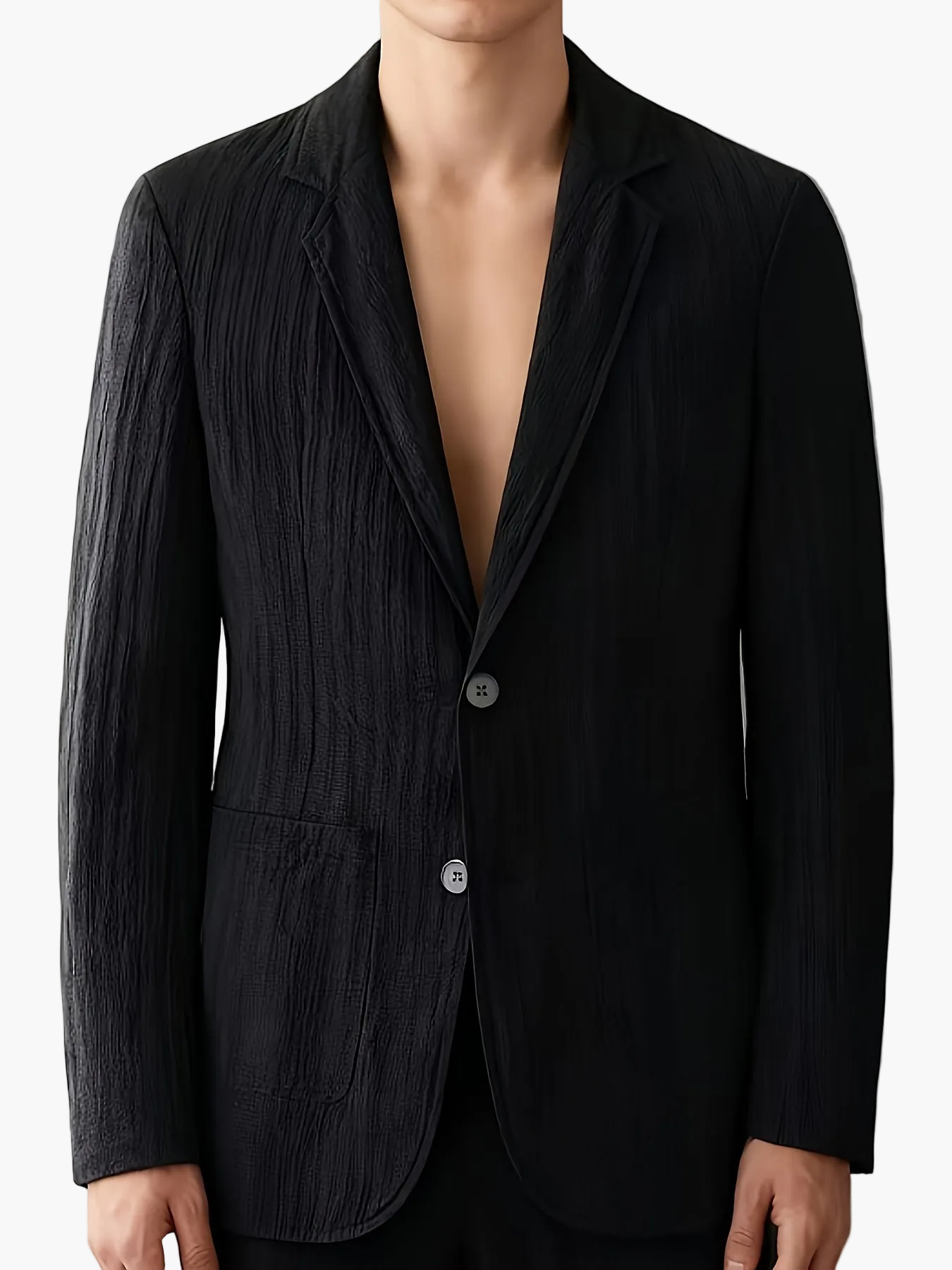 Elegante herencolbert met strepen in casual stijl voor lente/zomer