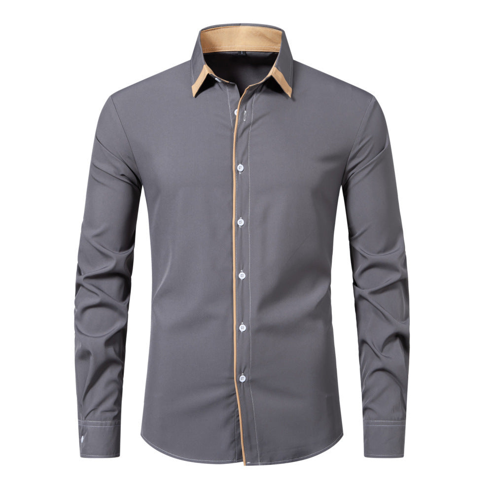 Shannon – Chemise décontractée à manches longues avec contraste de couleur