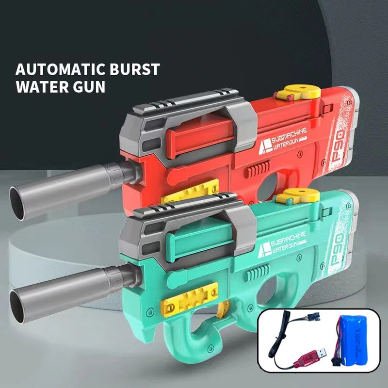 Pistolet à eau électrique style requin pour enfants et adolescents - Jouet interactif extérieur