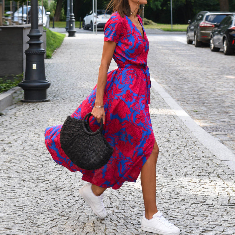 Janet – Robe de Plage Imprimée à la Mode
