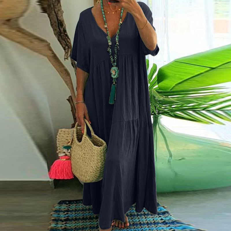 Julie – Robe Ample Multi-Couleurs Grande Taille