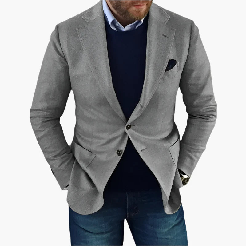 Blazer Classique Homme Style Élégant Polyvalent pour Affaires et Quotidien