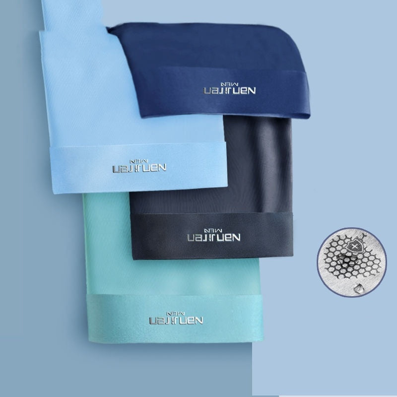 Ian – Sous-vêtements en soie glacée d'été pour hommes en graphène respirant