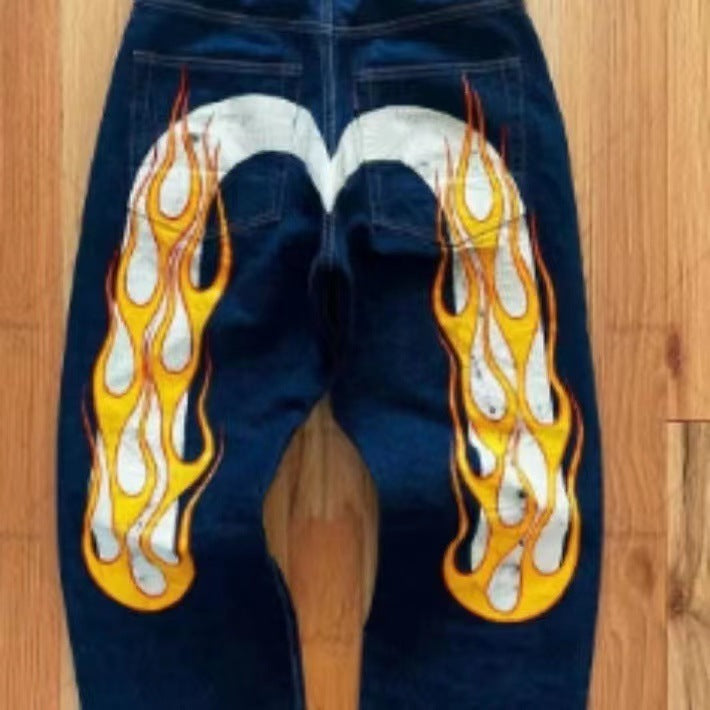Andrew – Pantalons amples en denim classique