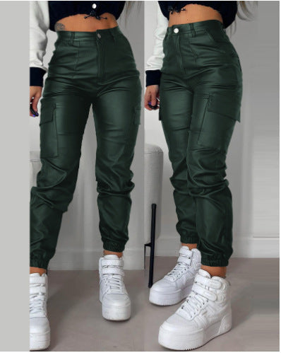 Karen – Pantalon Skinny avec Poches et Plis Zippés