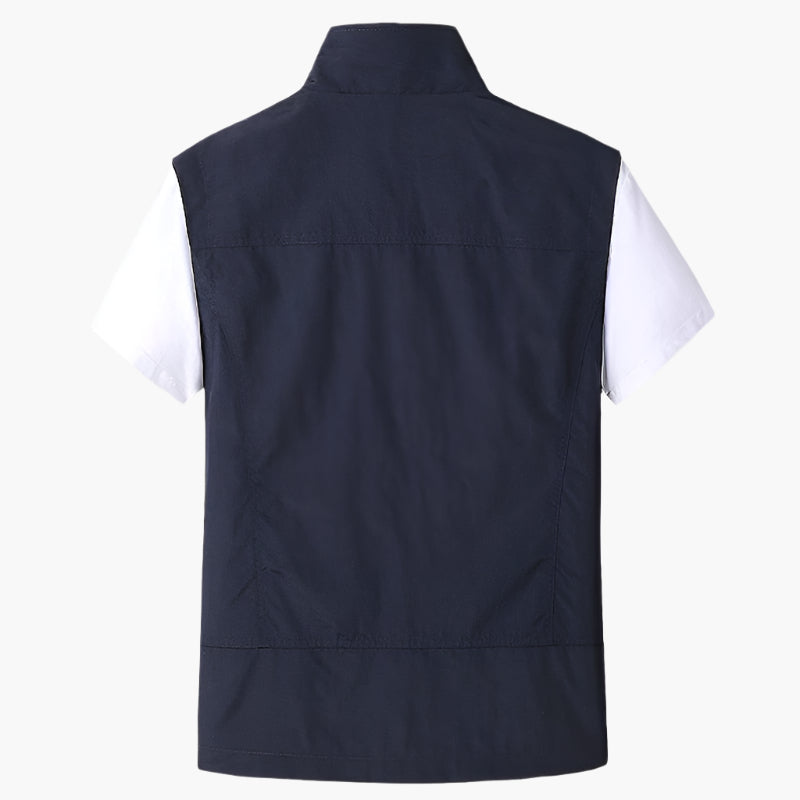 Gilet sans manches homme style urbain polyvalent pour loisirs et activités extérieures