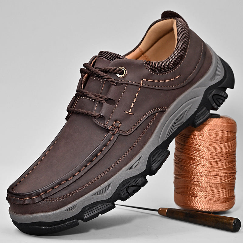 Mathew – Chaussures de randonnée en cuir vegan pour hommes grandes tailles