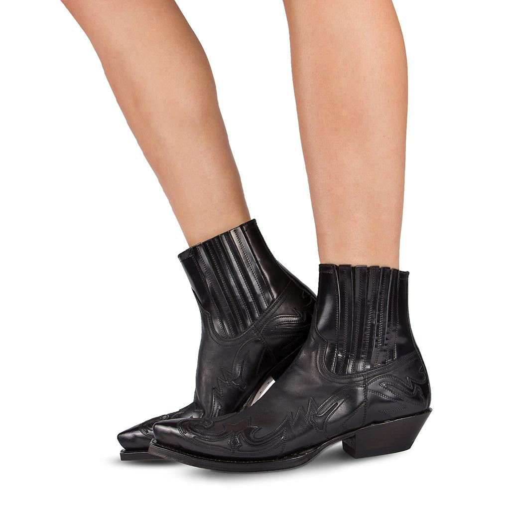 Lucy – Bottes de Cowboy Martin en Couleur Frottee Neutre